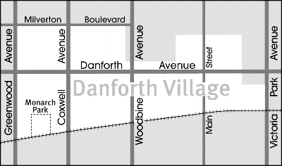 Danforth Village Map