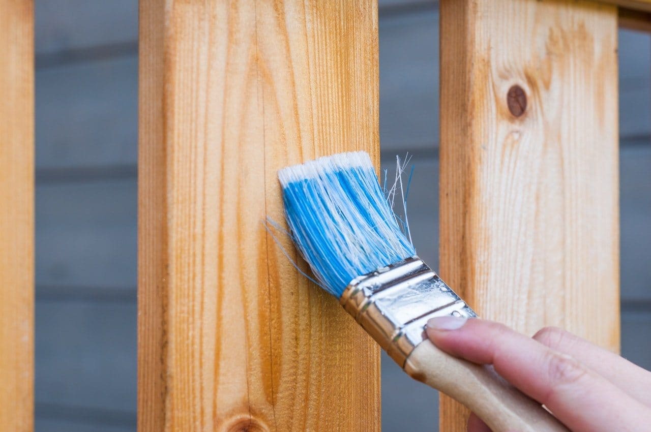 refinishing the fence